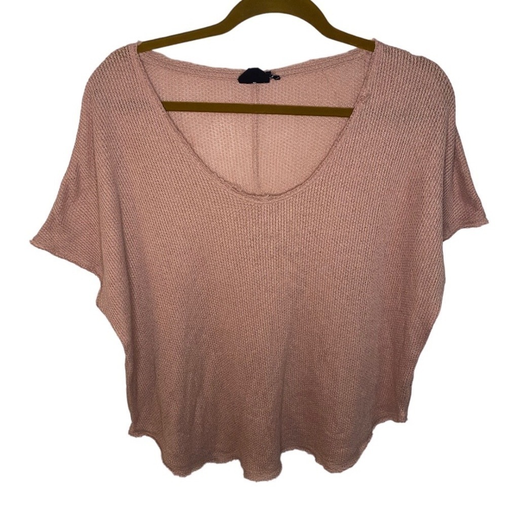 Out From Under by Urban Outfitters Mauve waffleknit scoop neck tee